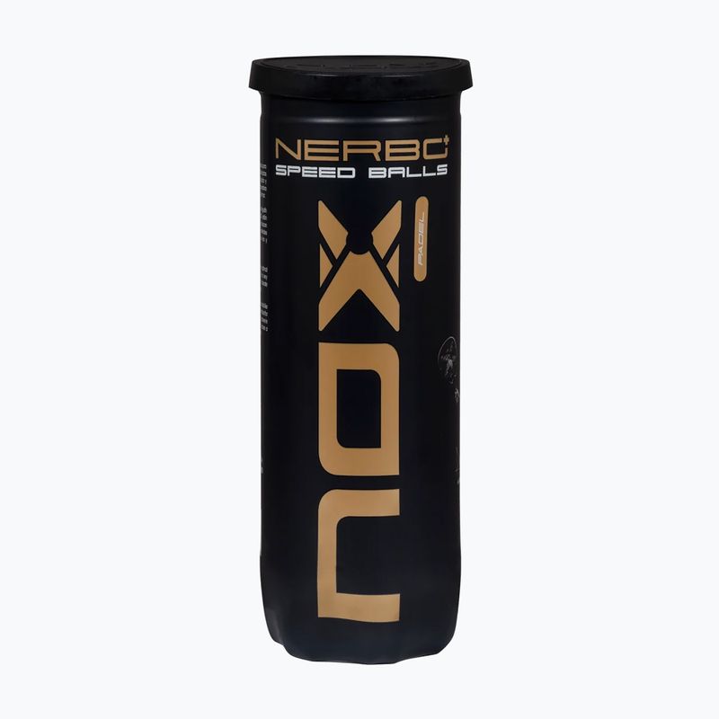 Padel balls NOX Nerbo Speed 3B 3 pack yellow 3