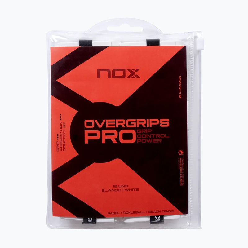 Tennis racket wraps NOX Pro Overgrip 12 pack white 2