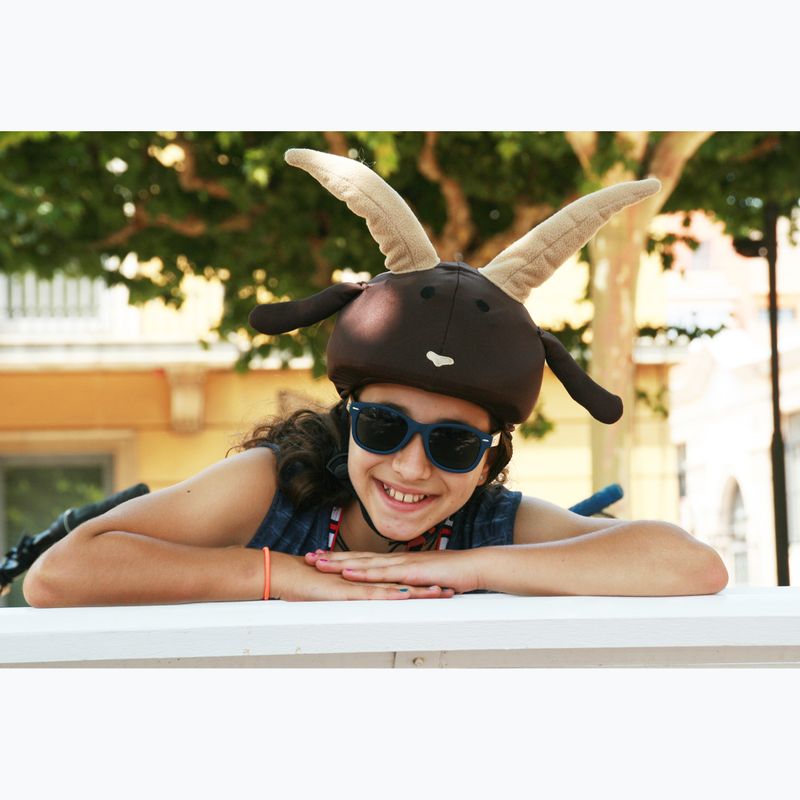 COOLCASC Goat helmet cap brown 18 5
