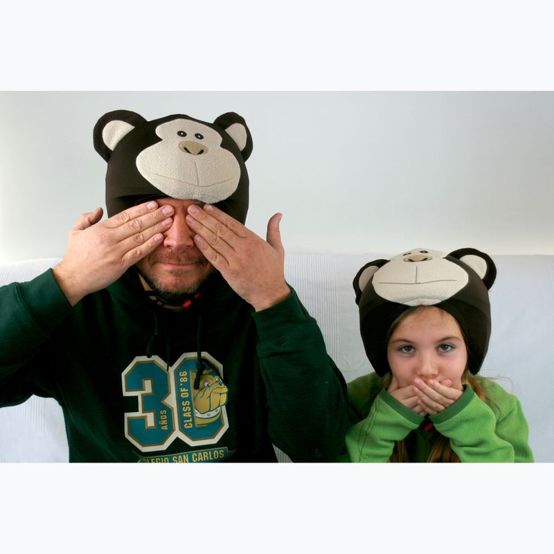 COOLCASC Monkey helmet overlay brown 48 6