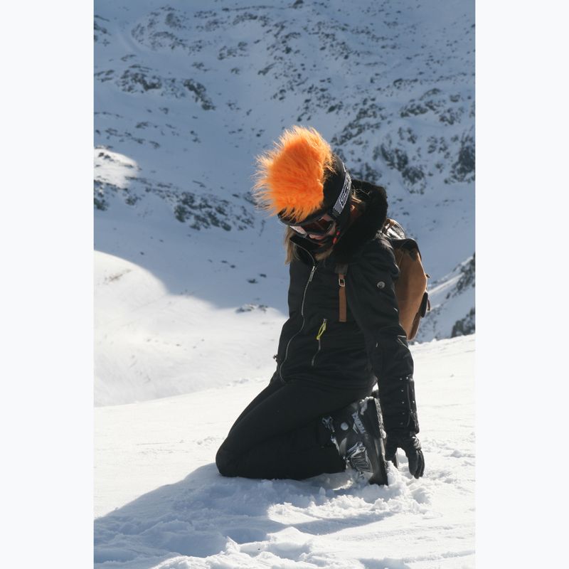 COOLCASC Furry Orange helmet overlay black S067 9