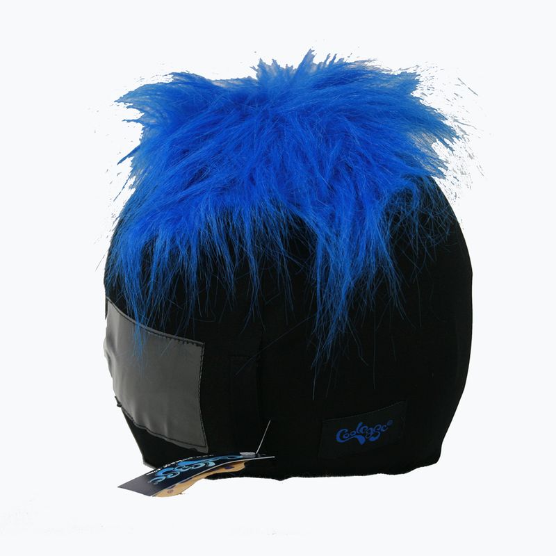 COOLCASC Helmet Cover Furry Blue 5