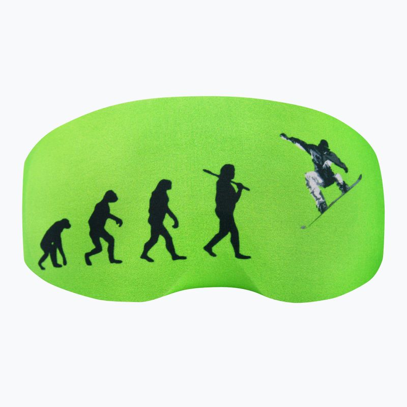 COOLCASC Ski Evolution green goggle cover 613 3