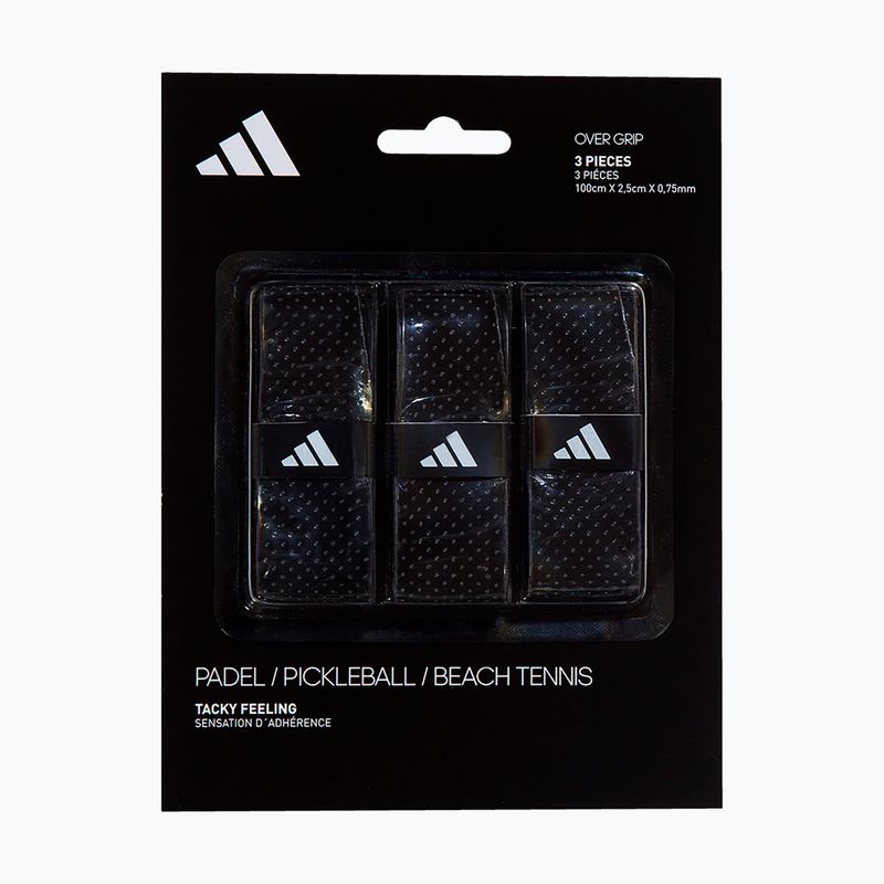 Padel racket wraps adidas Padel Overgrip Set 3 pcs. black 4