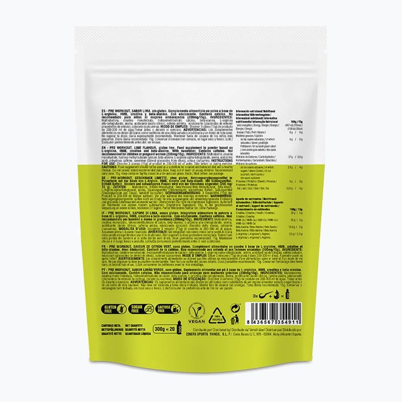 226ERS Pre Workout 300 g lime 2