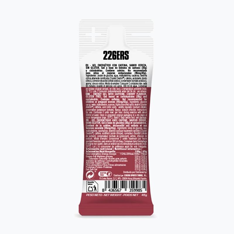 Energy gel 226ERS High Energy XS 45 g caffeine cherry 2