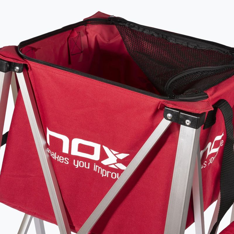 Ball basket Nox Foldable Balls Basket With Wheels Red 5