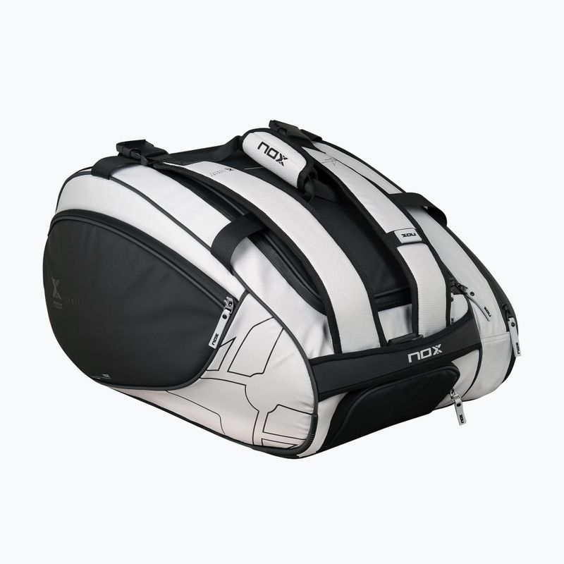 Padel bag NOX Luxury Master Series Padelbag 60 l white/black 2
