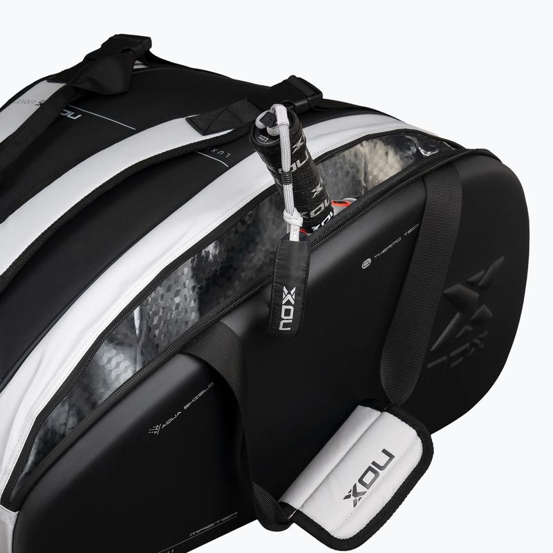 Padel bag NOX Luxury Master Series Padelbag 60 l white/black 6