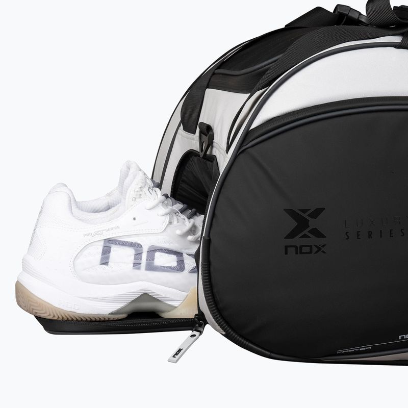 Padel bag NOX Luxury Master Series Padelbag 60 l white/black 7