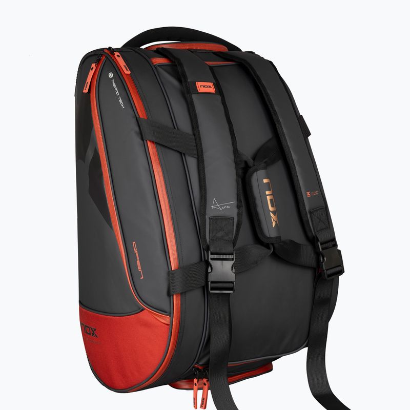 NOX Luxury Open Series padel bag 60 l black/red 6