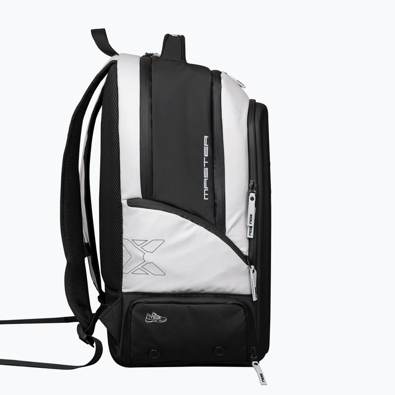 Padel backpack NOX Luxury Master Series Backpack 30 l white/black 4