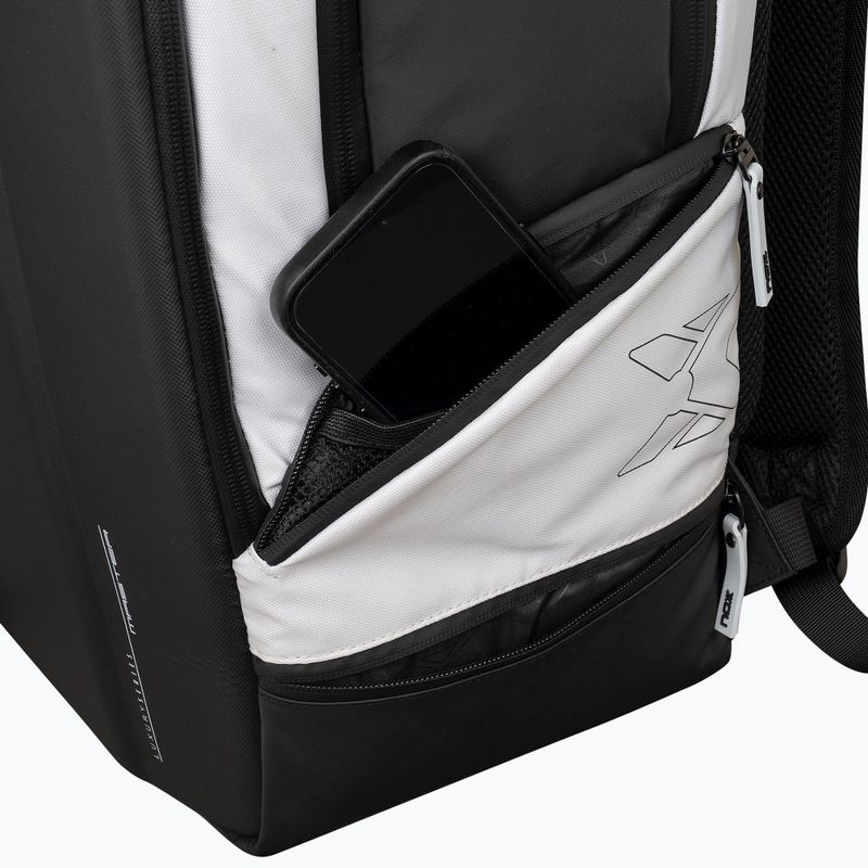 Padel backpack NOX Luxury Master Series Backpack 30 l white/black 11