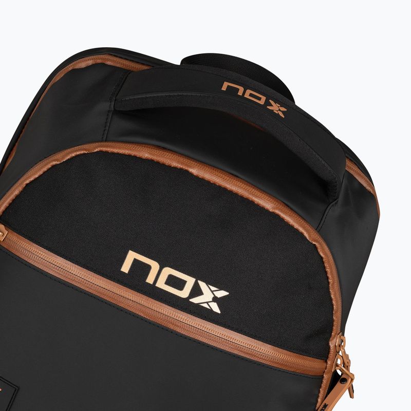 Padel backpack NOX Luxury Open Series Backpack 30 l black/brown 5