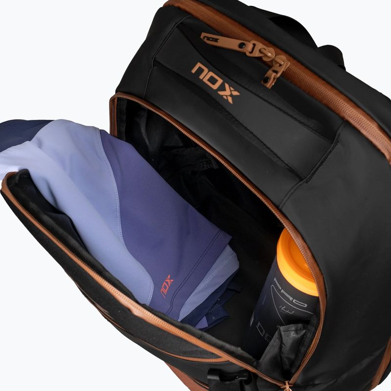 Padel backpack NOX Luxury Open Series Backpack 30 l black/brown 7