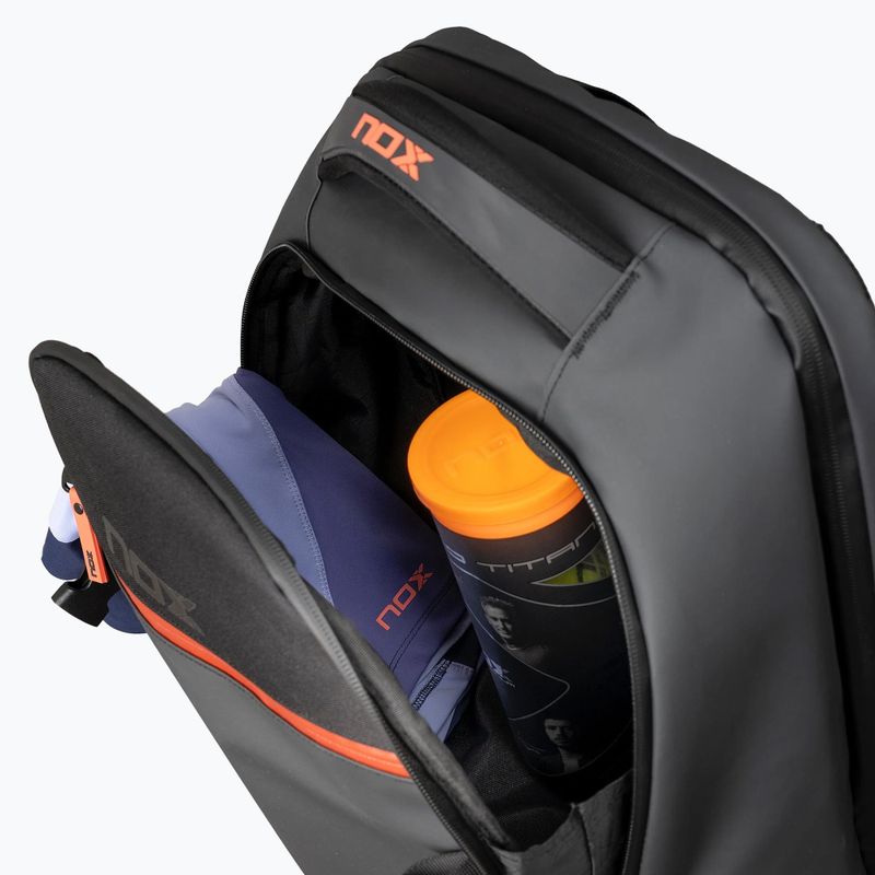 Padel backpack NOX Luxury Open Series Backpack 30 l black/red 9