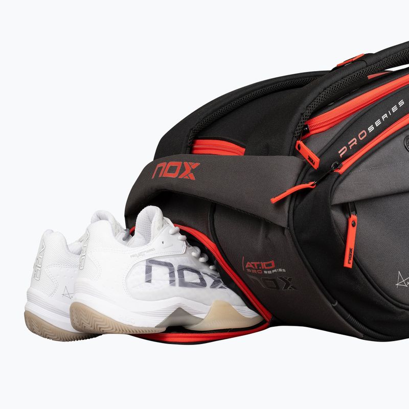 Padel bag NOX AT10 XXL Padelbag 90 l grey/orange 11