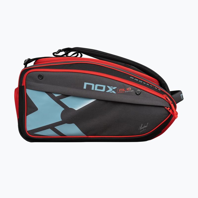Padel bag NOX ML10 Competition XL Compact Padelbag 80 l grey/black/orange
