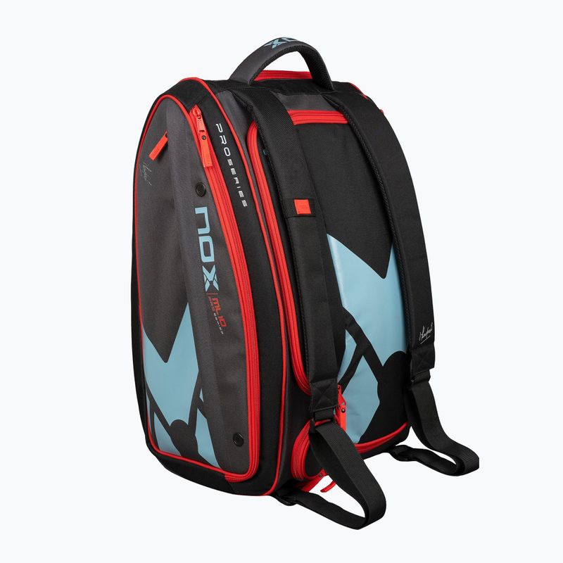 Padel bag NOX ML10 Competition XL Compact Padelbag 80 l grey/black/orange 4
