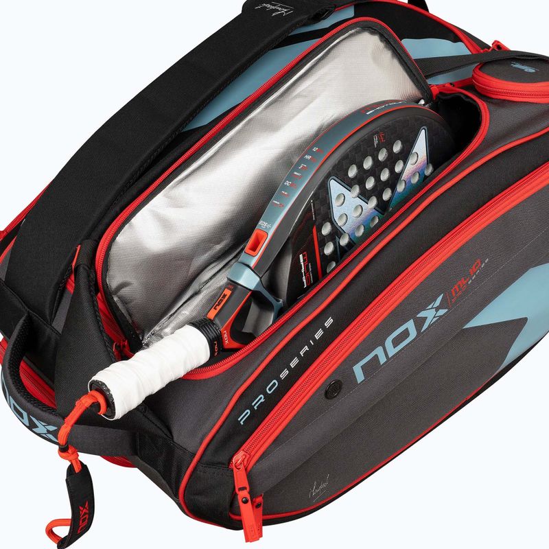 Padel bag NOX ML10 Competition XL Compact Padelbag 80 l grey/black/orange 7
