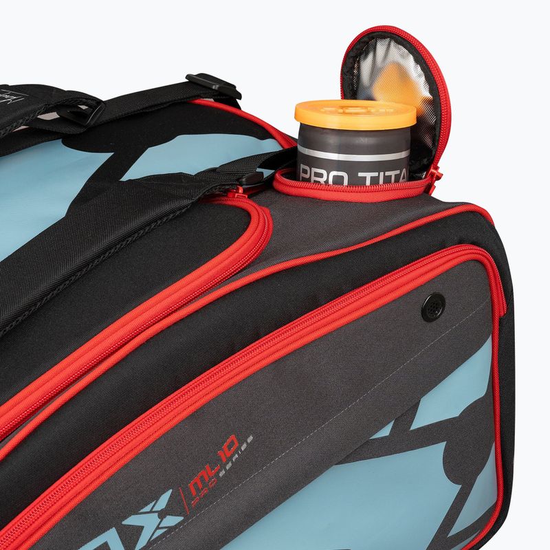Padel bag NOX ML10 Competition XL Compact Padelbag 80 l grey/black/orange 8
