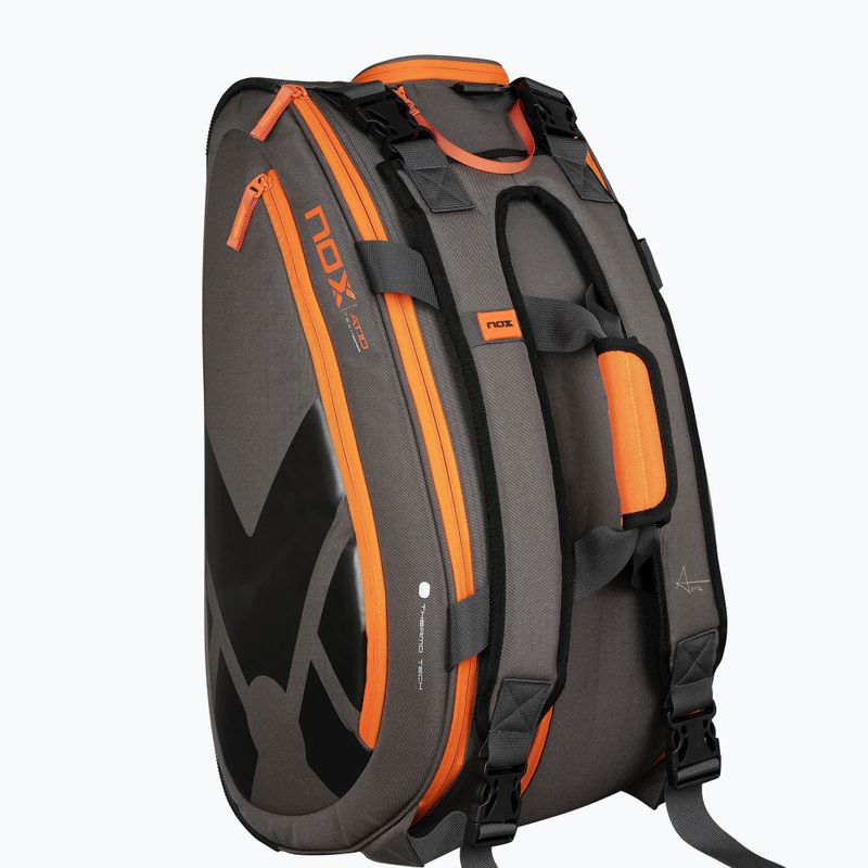 Padel bag NOX AT10 Team 42 l grey/orange 3