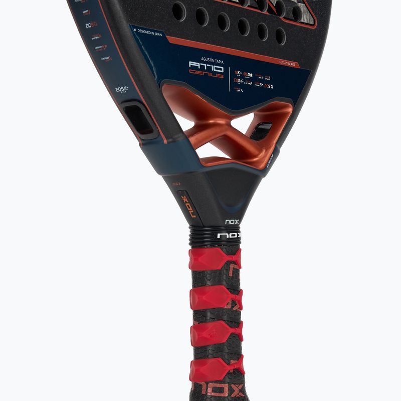 Paddle racket NOX AT10 Genius Attack 18K Alum By Agustin Tapia 4