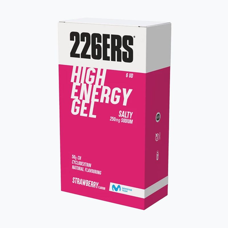Energy gel 226ERS High Energy 250mg 6 x 76 g salty strawberry