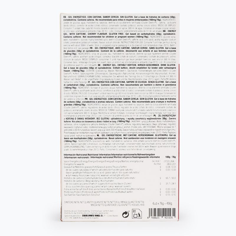 Energy gel 226ERS High Energy 6 x 76 g caffeine 160 mg cherry 2