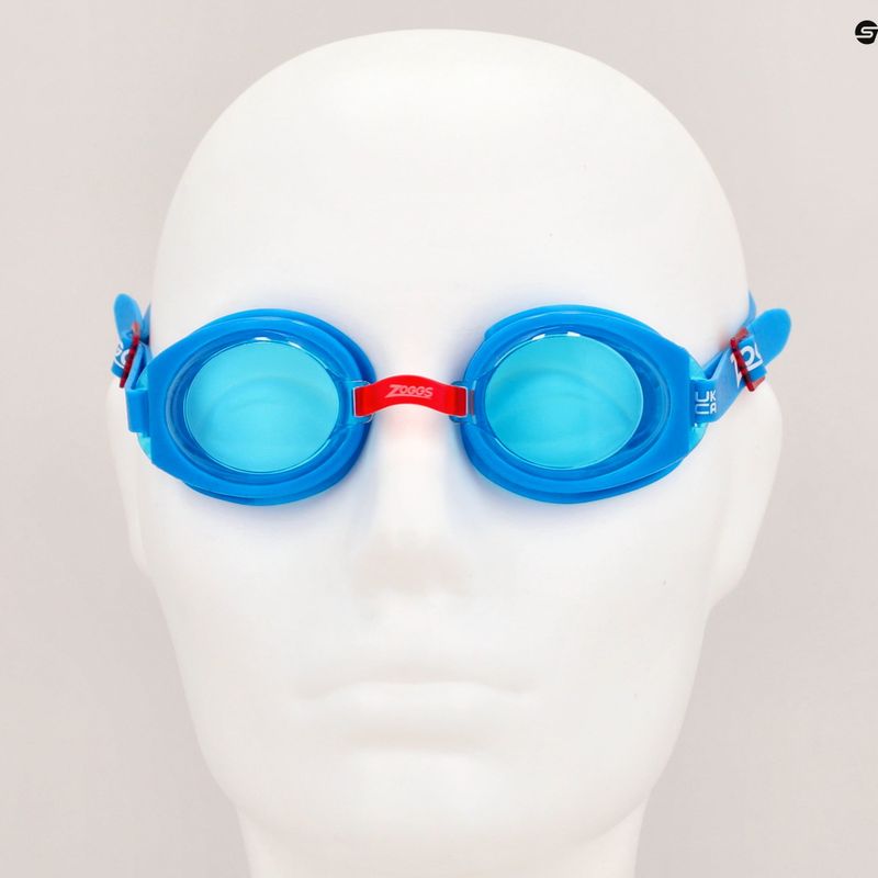 Zoggs Ripper blue/red/tint blue children's swimming goggles 461323 7