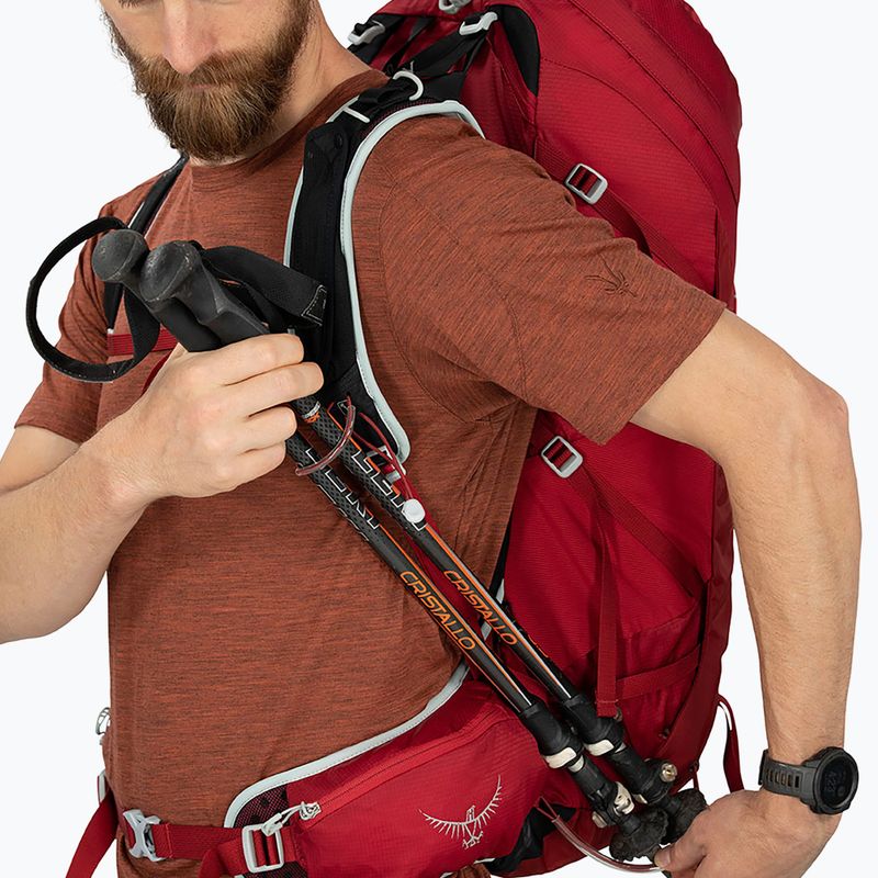 Men's trekking backpack Osprey Talon 36 l (S-M) cosmic red 8