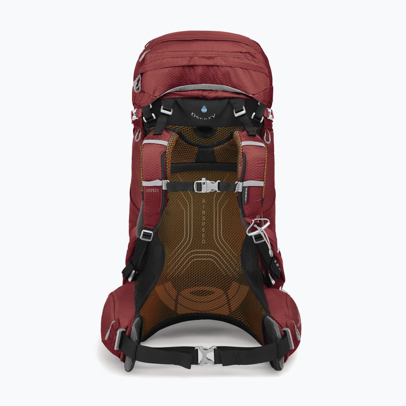 Women's trekking backpack Osprey Aura AG 65 l XS-S berry sorbet red 3