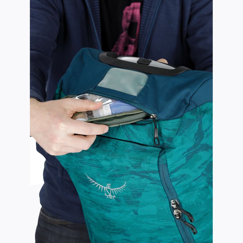 Osprey Daylite Carry-On Wheeled Duffel 40 l palm foliage print travel bag 10