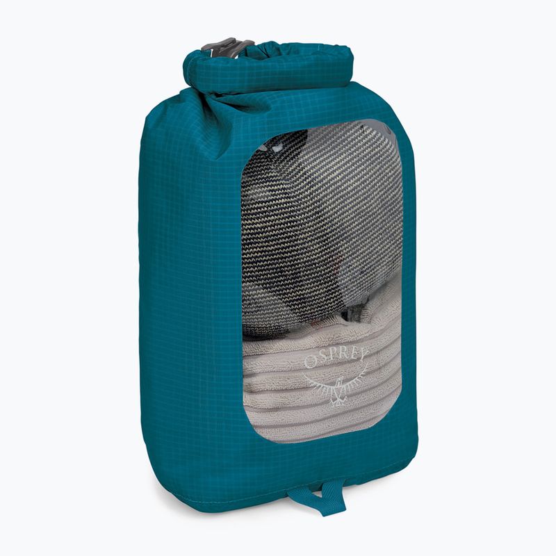 Osprey DrySack w/Window 6 l waterfront blue 2