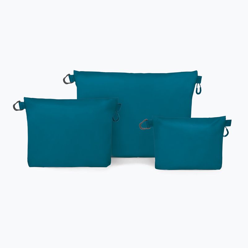 Osprey Ultralight Zipper Sack Set of 3 organisers waterfront blue 2