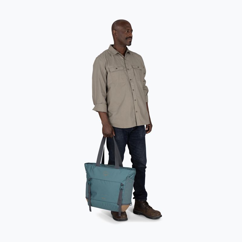 Osprey Daylite Large Tote 26 l travel bag cascade blue / latte brown 10