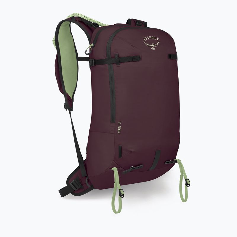 Osprey Firn 18 l skydiving backpack elderberry purple/peppermint green 2