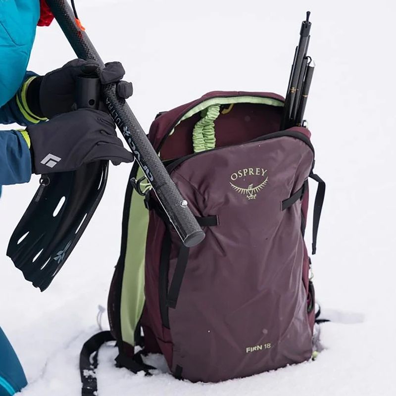 Osprey Firn 18 l skydiving backpack elderberry purple/peppermint green 13