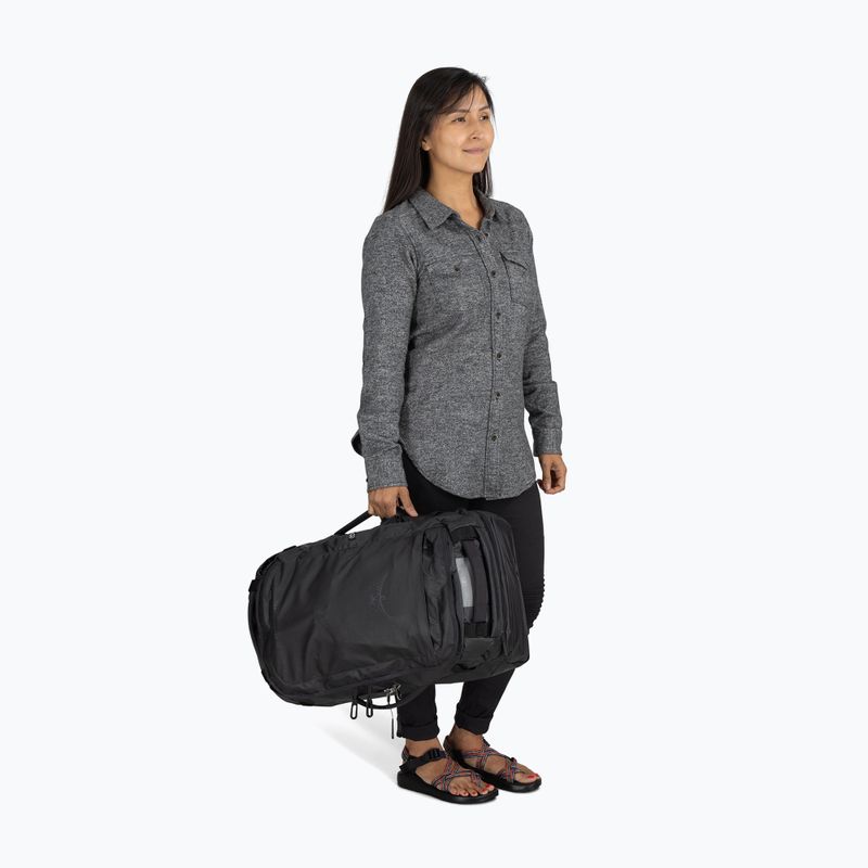 Osprey Transporter Duffel 44 l raven black travel bag 5