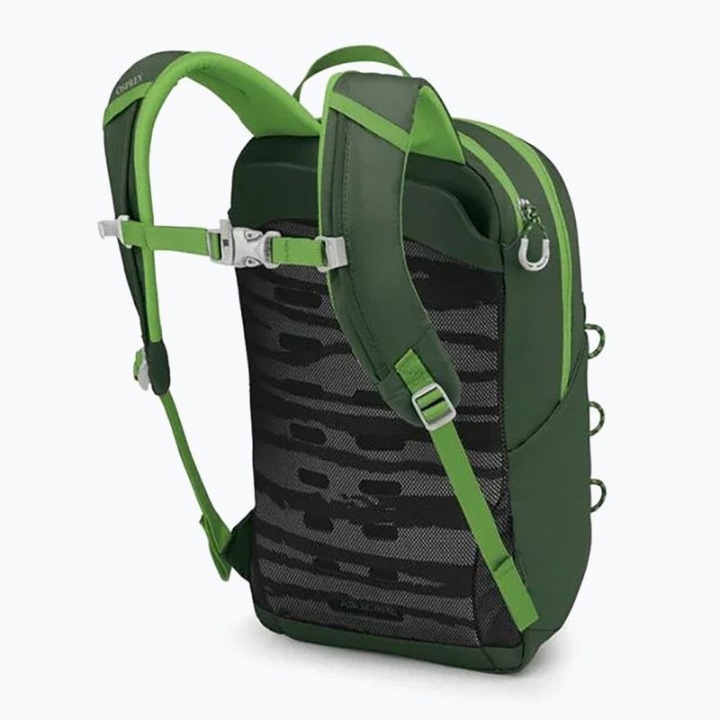 Osprey Jet 12 l green canopy / limeline green children's hiking backpack 2