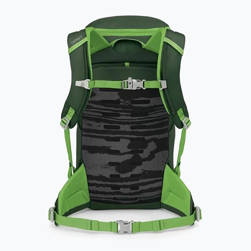 Children's hiking backpack Osprey Jet 18 l green canopy/ limeline green 2