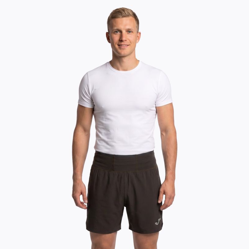 Men's Joma R-Combi running shorts khaki 5