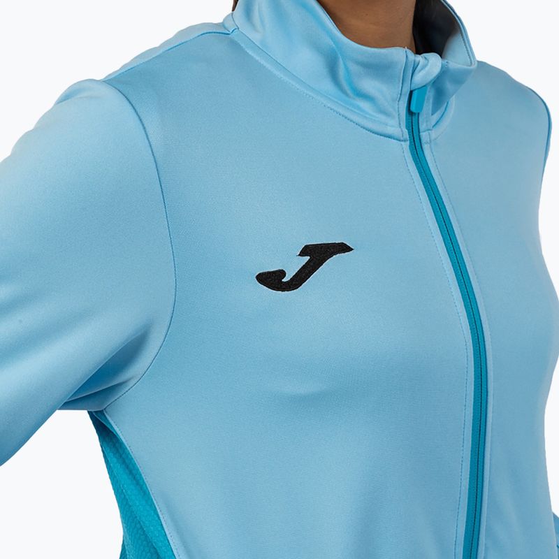 Women's Joma Winner II Full Zip sky blue running sweatshirt 4