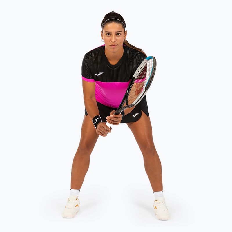Joma Montreal SS fluor pink/black T-shirt 3