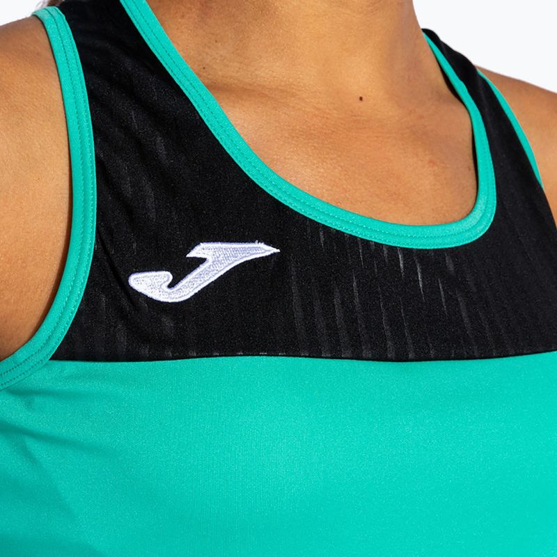 Women's tennis tank top Joma Montreal green/black 5