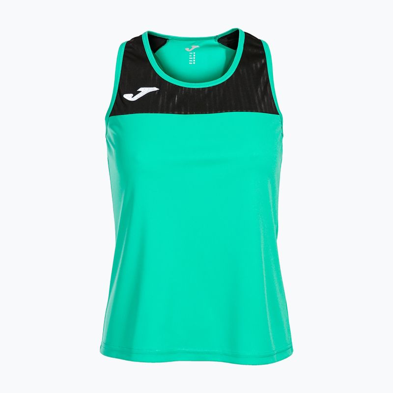 Women's tennis tank top Joma Montreal green/black 6