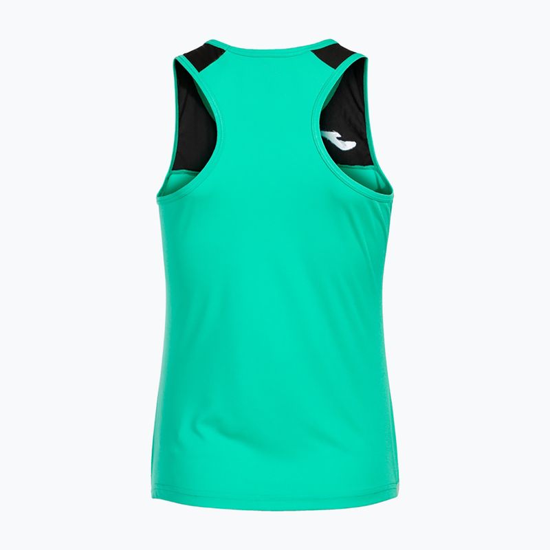 Women's tennis tank top Joma Montreal green/black 7