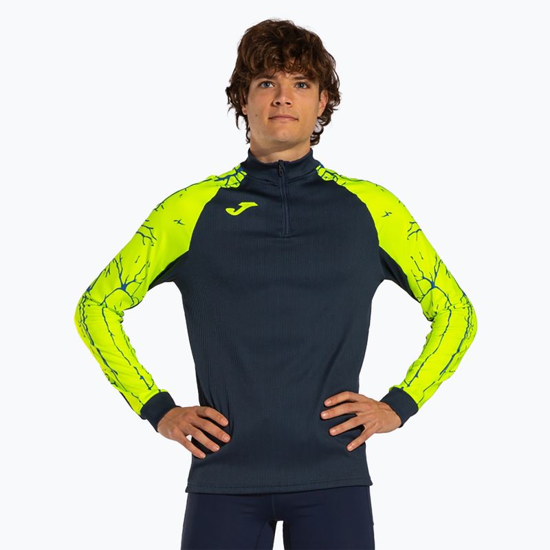 Men's Joma Elite IX fluor yellow running sweatshirt