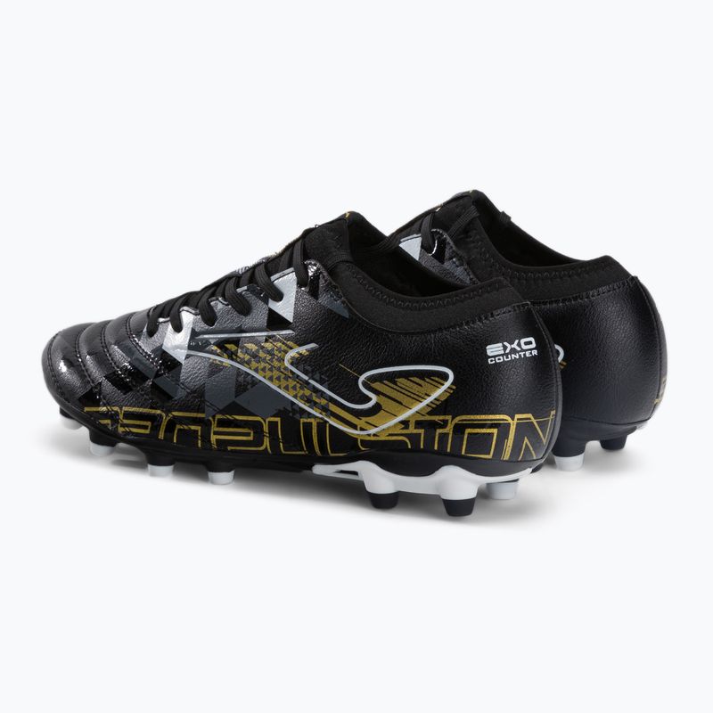 Men's Joma Propulsion FG football boots black 3