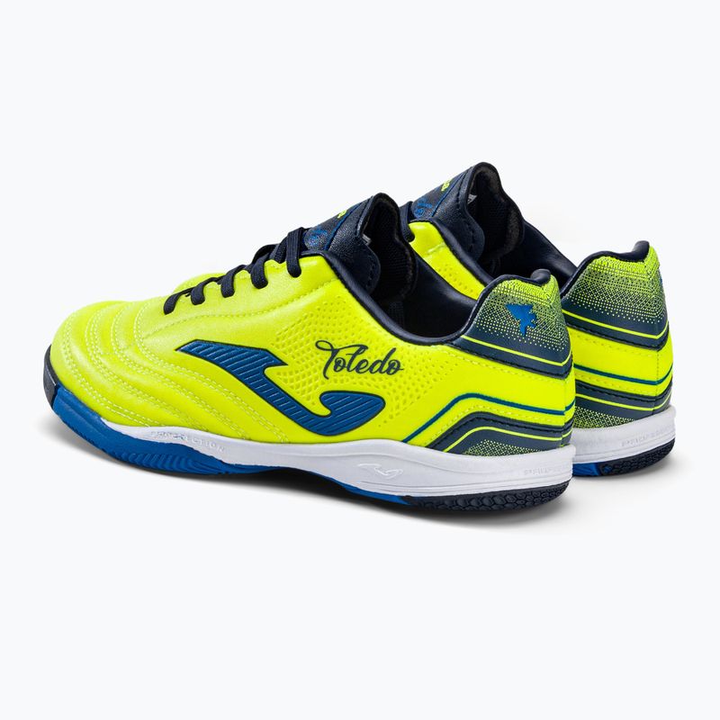 Joma Toledo IN children's football boots lemon fluor 3